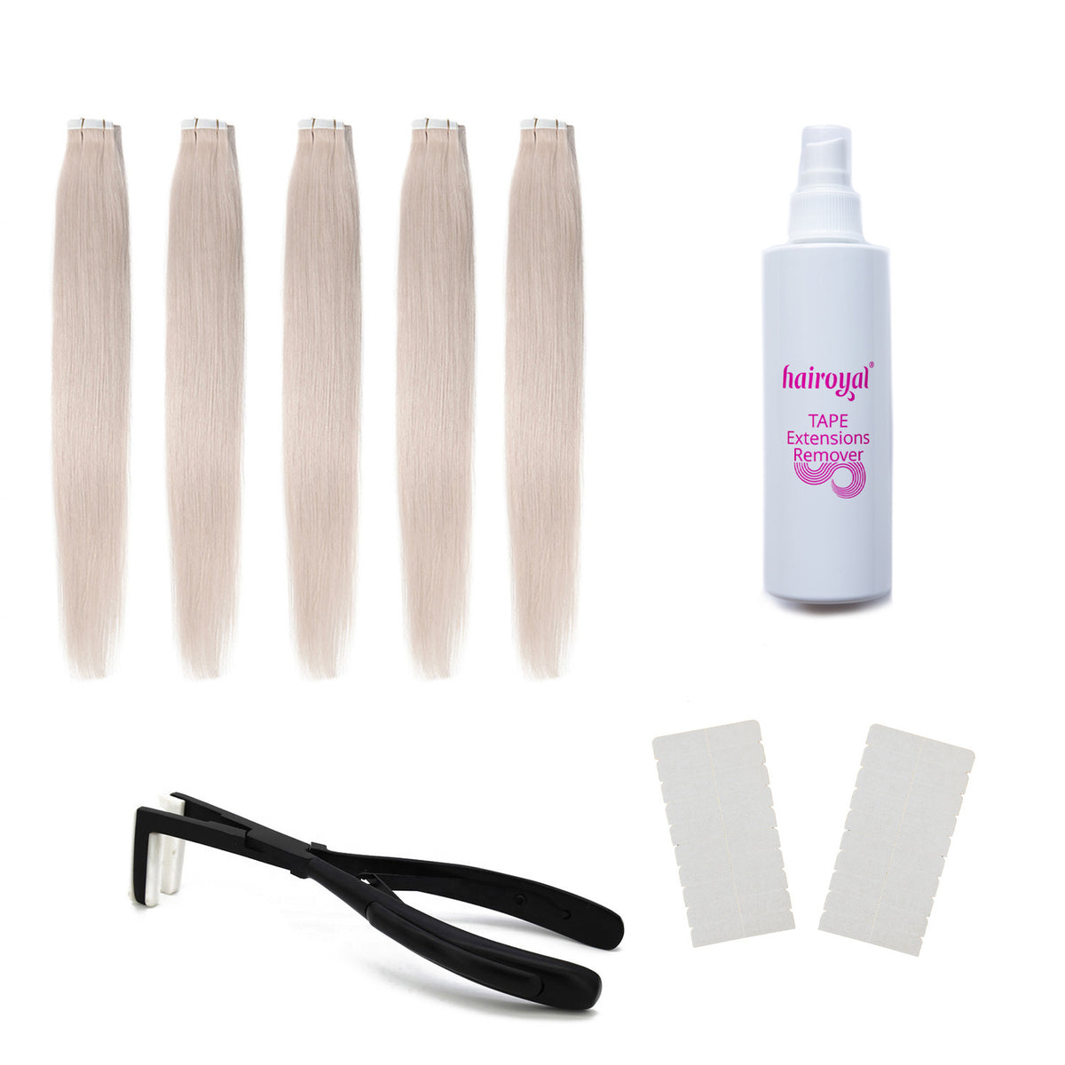 Luxus Linie Tape Extensions Starterset glatt